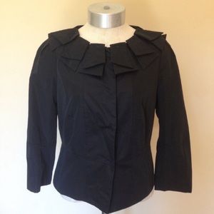 Anthropologie elevenses petal collar blazer jacket